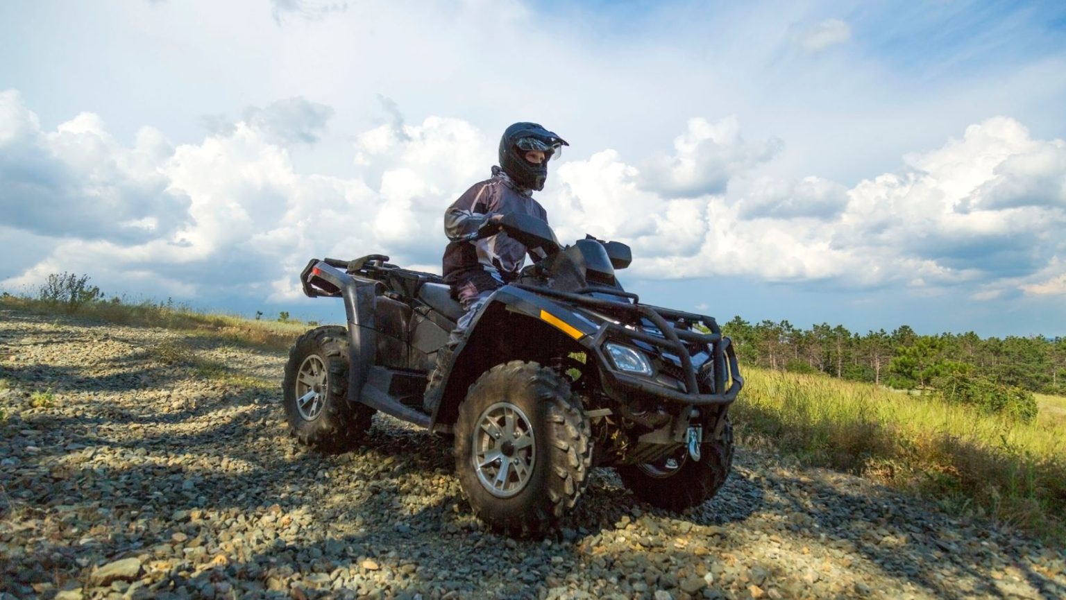 atv on a trail
