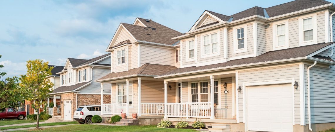 A row of houses.